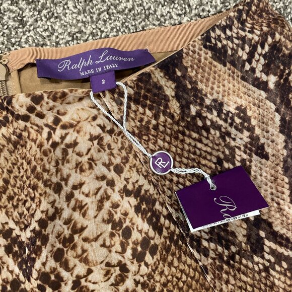 Ralph Lauren The purple Label Saunders Python Print Palazzo Pants - Picture 2 of 5